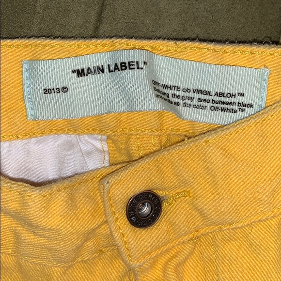 Off white yellow jeans - Picture 4 of 5